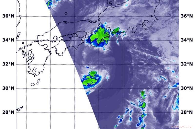 NASA Identifies Two Key Storm Cores in Tropical Storm Nari