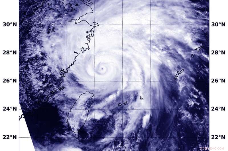 NASA s Aqua Satellite Captures Detailed Infrared View of Typhoon Lekima