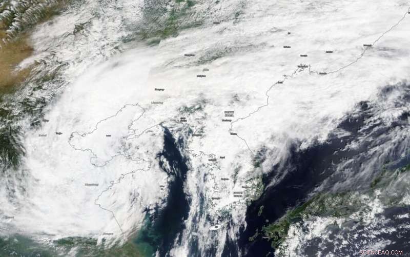 NASA Detects Deadly Lekima Remnants Over China
