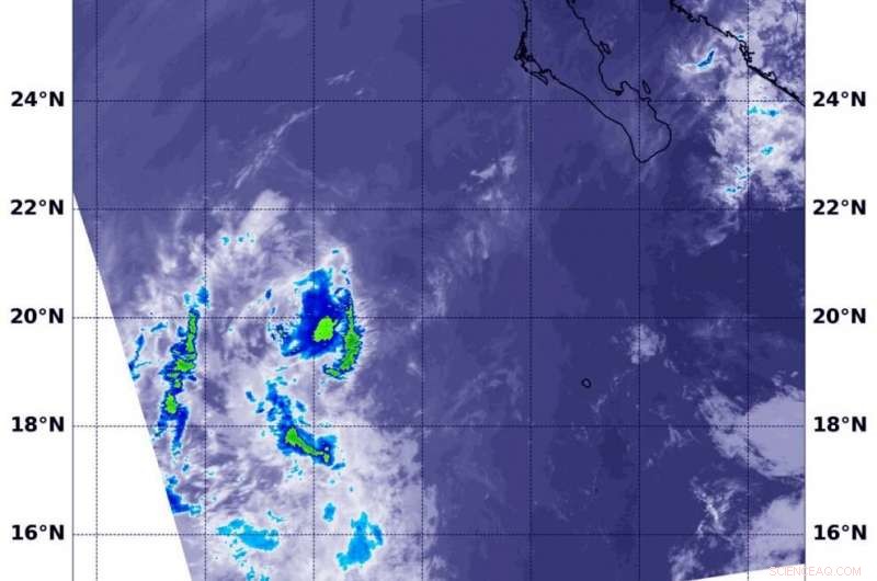 NASA Observes Dissipation of Tropical Depression Henriette