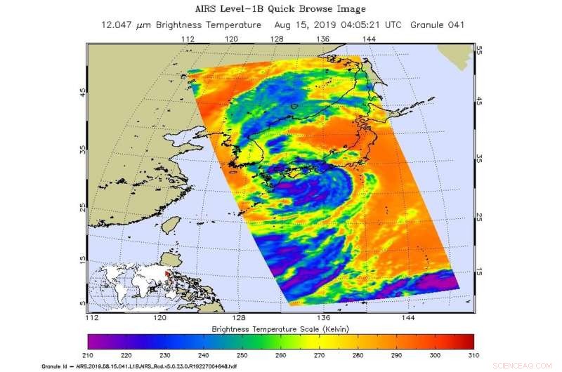 NASA Uses Satellite Data to Forecast Strength of Tropical Storm Krosa Ahead of Japan Landfall