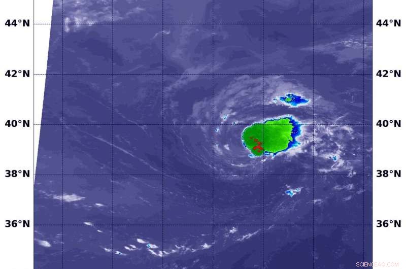 NASA s Aqua Satellite Detects Weakening of Tropical Depression Chantal