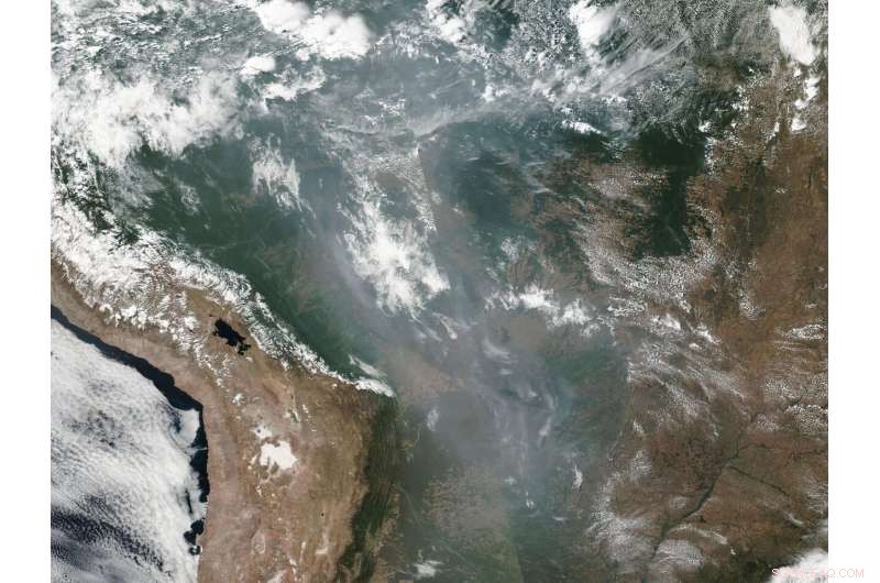 Amazonian Wildfires Persist, Enshrouding South America in Smoke
