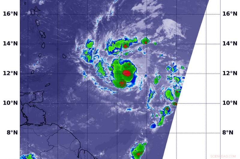 NASA-NOAA Satellite Detects Dorian s Heavy Rainmaking Capability