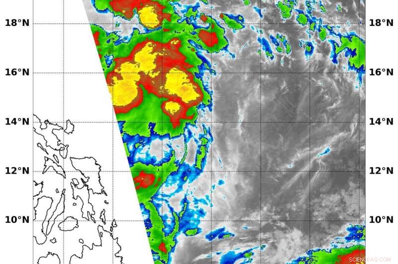 NASA’s Terra Satellite Reveals Intense Power of Tropical Depression 13W