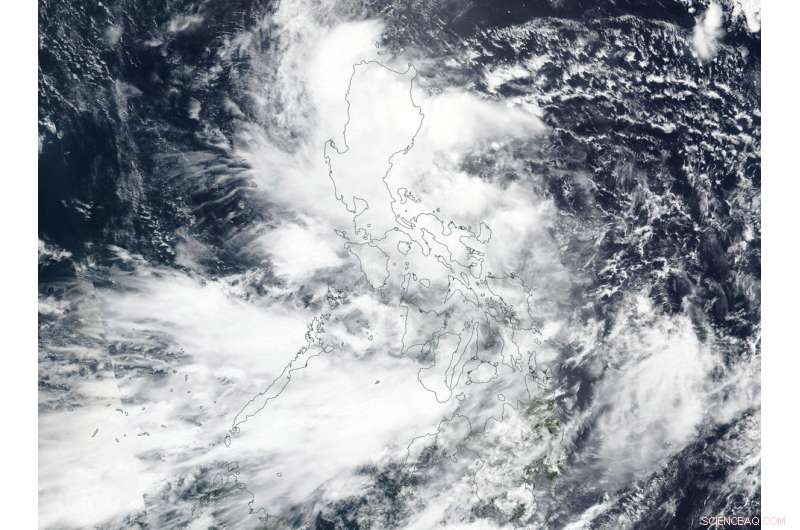 NASA‑NOAA Satellite Tracks Tropical Depression Podul Over the Philippines