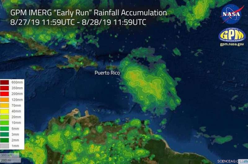 NASA Projects Heavy Rainfall for Hurricane Dorian