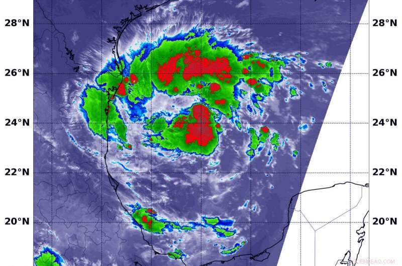 NASA Infrared Analysis Reveals Rainmaking Potential of Tropical Depression 7