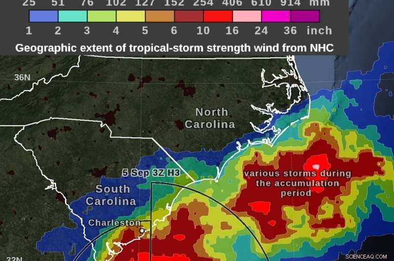 NASA tracks Hurricane Dorian’s rainfall from the Bahamas to the Carolinas