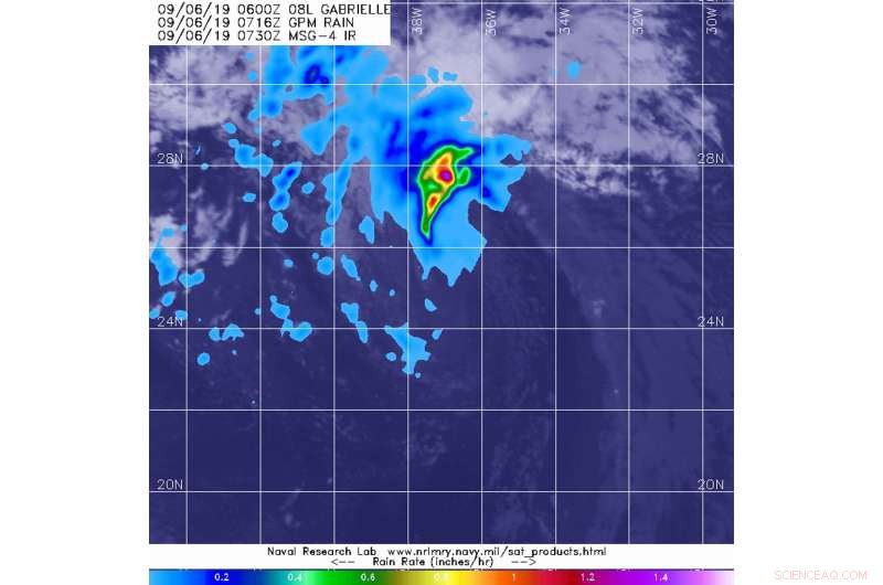 NASA Observes Post‑Tropical Transition of Storm Gabrielle, Monitoring Conditions