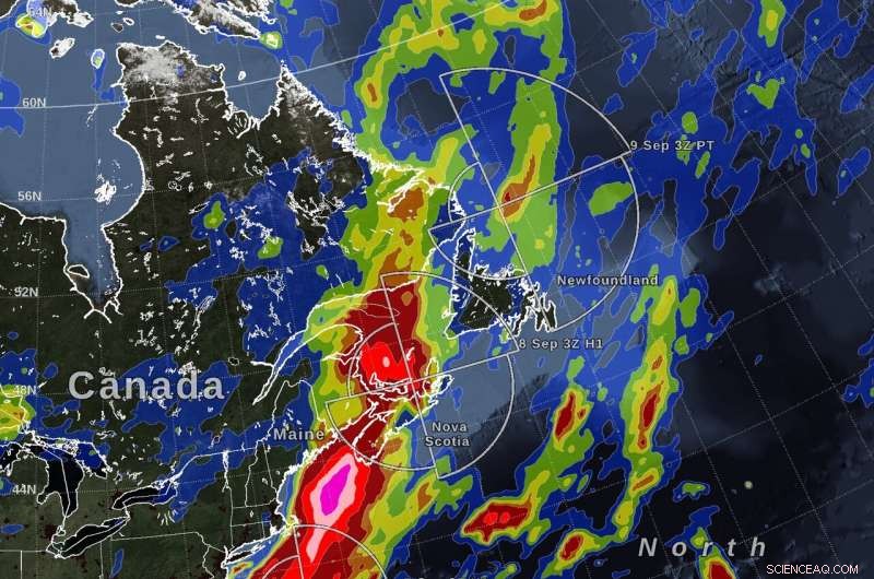 NASA Maps Hurricane Dorian’s Extensive Rainfall Path