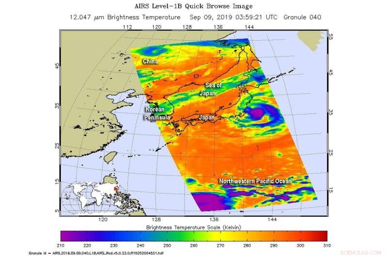 NASA Detects Heavy Rainfall from Tropical Storm Faxai Off Japan s Coast
