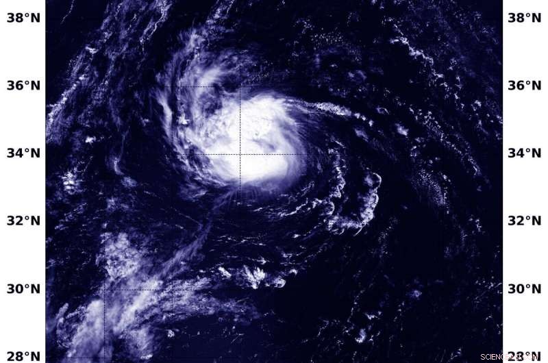NASA Satellite Images Reveal Gabrielle s Strong Northern Side
