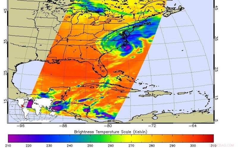 NASA Analyzes Dorian s Rainfall and Temperatures Along the Carolina Coast