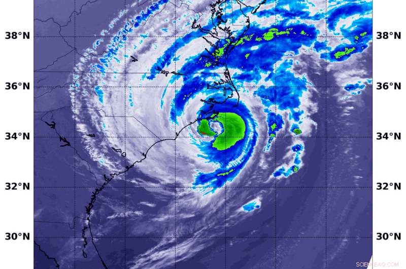 NASA Analyzes Dorian s Rainfall and Temperatures Along the Carolina Coast