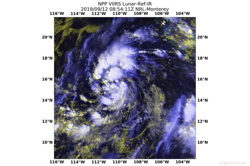 NASA-NOAA Satellites Capture Night-Time View of Tropical Storm Kiko