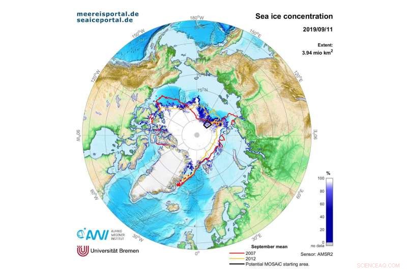 Arctic Sea Ice Nears Record Low as Melt Season Reaches Peak