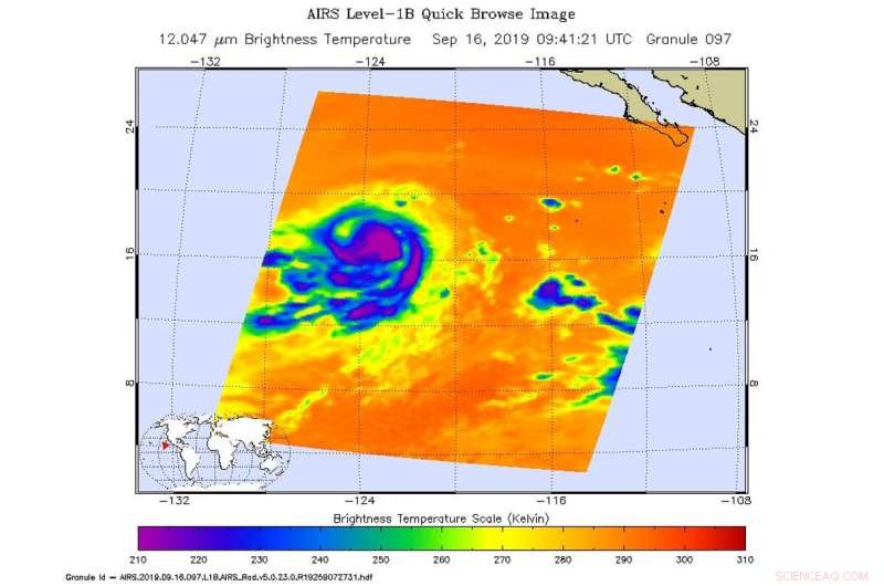 NASA Reports Decline in Hurricane Kiko s Strength Across Eastern Pacific