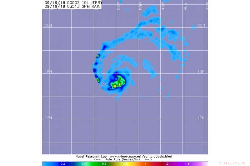 NASA Uses Satellite Data to Measure Heavy Rainfall in Intensifying Tropical Storm Jerry