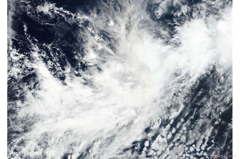 NASA‑NOAA Satellite Reveals Tropical Storm Mario’s Distorted Structure