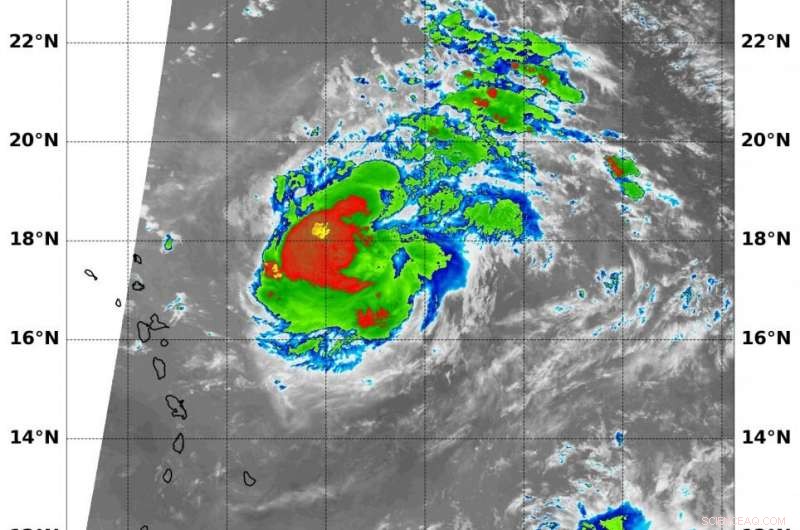 NASA Satellite Measures Hurricane Jerry’s Temperature