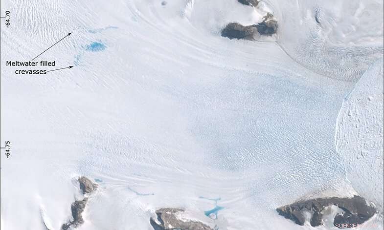 Surface Melt Accelerates Antarctic Glacier Flow Toward Ocean, Study Finds
