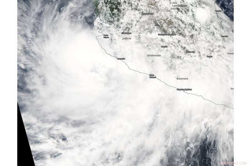 NASA Detects Tropical Storm Narda, Warning of Heavy Rainfall Along Western Mexico