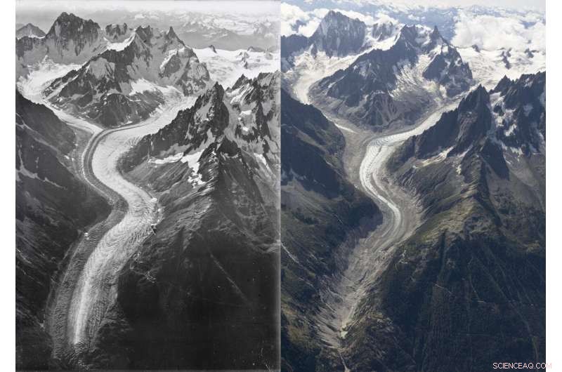 New Aerial Images Reveal Rapid Ice Loss on Mont Blanc