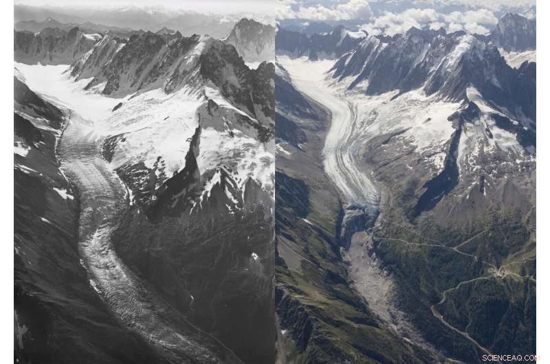 New Aerial Images Reveal Rapid Ice Loss on Mont Blanc