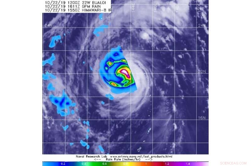 NASA Satellite Data Reveals Heavy Rainfall Over Typhoon Bualoi