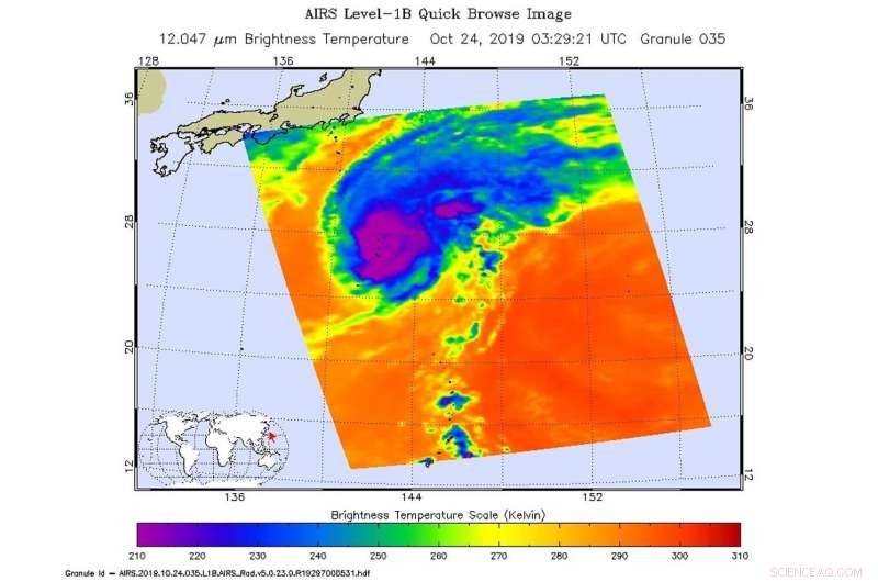 NASA Aqua Satellite Reveals Asymmetric Structure of Typhoon Bualoi