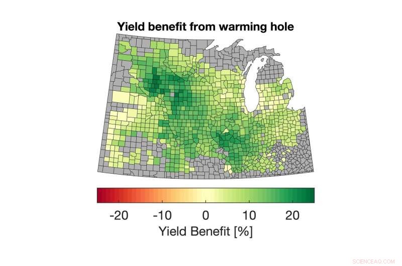 US Corn Yields Improve as Global Warming Hotspot Boosts Production