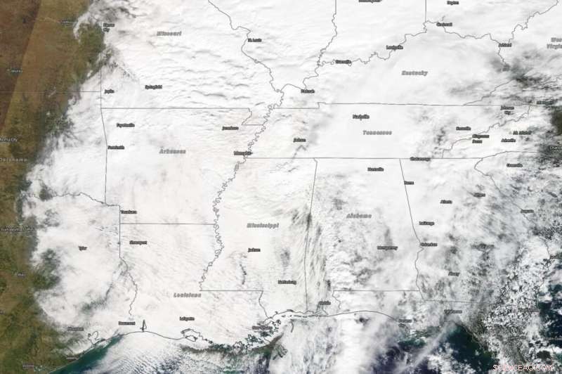 NASA Observes Tropical Cyclone Olga Merging Into Cold Front