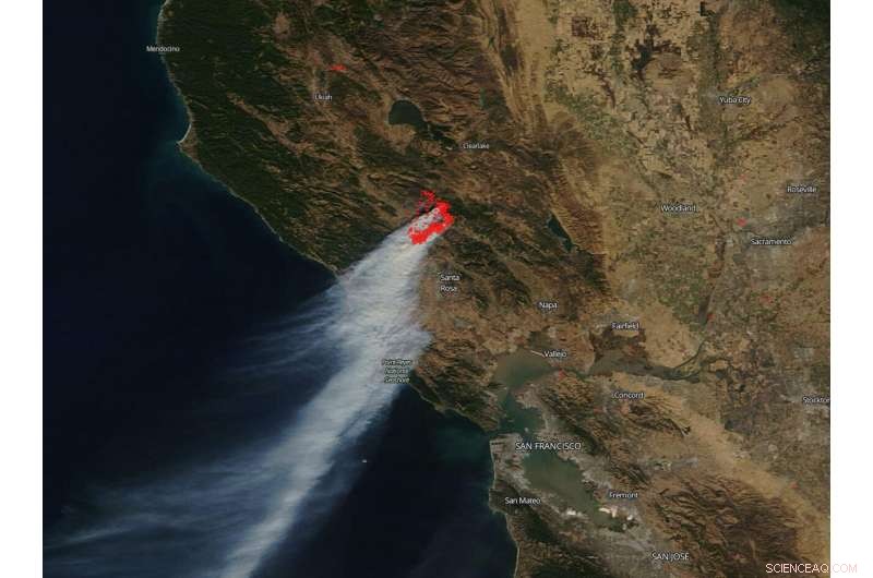 Kincaid Fire in Sonoma County: 66,000+ Acres Still Burning – NASA Satellite Images