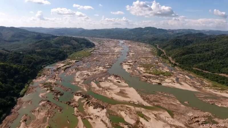 Laos  Xayaburi Hydropower Project Commences Amid Dried Mekong River
