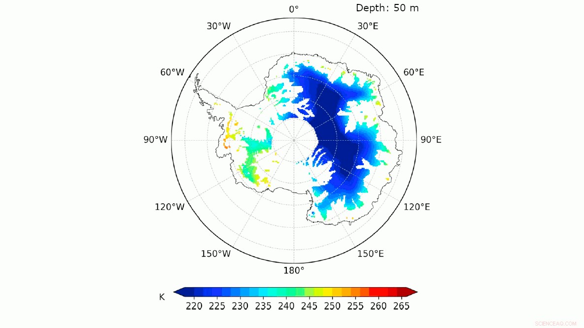 Unveiling the Antarctic Ice Sheet’s Internal Temperature Profile