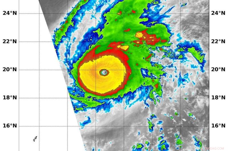 NASA Discovers Intense Storm Ring Surrounding Super Typhoon Halong s Eye