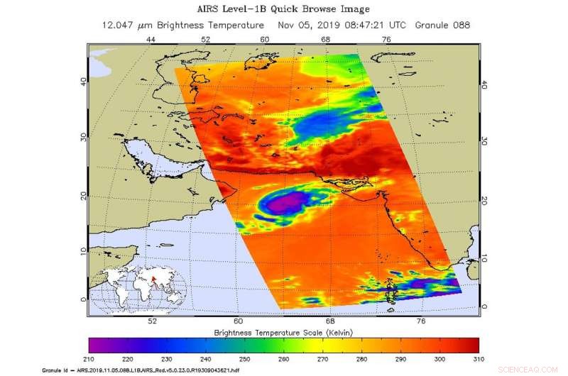 NASA Analyzes High Water Vapor Levels in Tropical Cyclone Maha
