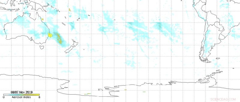 Terra Satellite Captures Extensive Bushfire Smoke Over Australia