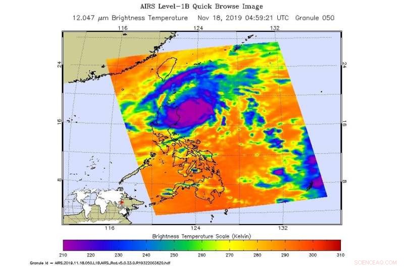 NASA Detects Heavy Rainfall Potential in Typhoon Kalmaegi