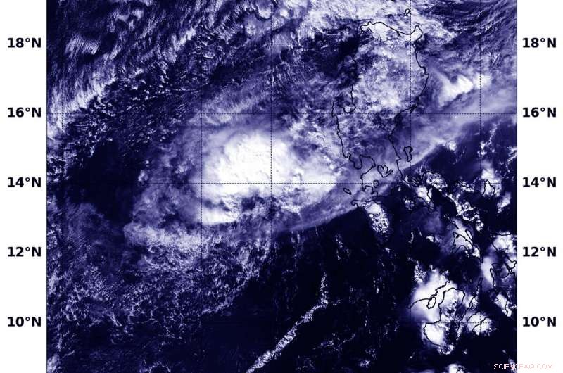 NASA Satellite Images Show Dissipation of Tropical Depression Kalmaegi