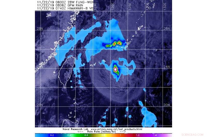 NASA Uses Satellite Data to Analyze Heavy Rainfall from Tropical Storm Fung-Wong