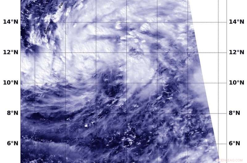 Satellite Images Reveal Intensifying Tropical Storm Kammuri Near Guam