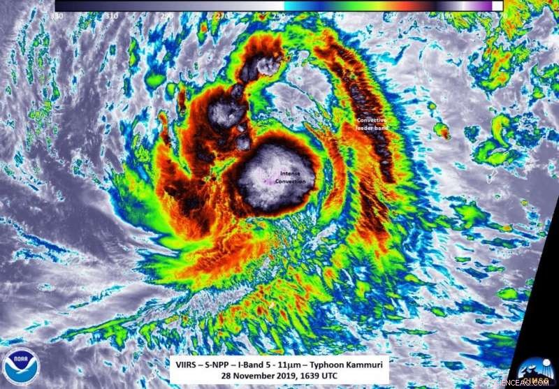 NASA‑NOAA Satellite Observes Intensifying Typhoon Kammuri via VIIRS Imaging