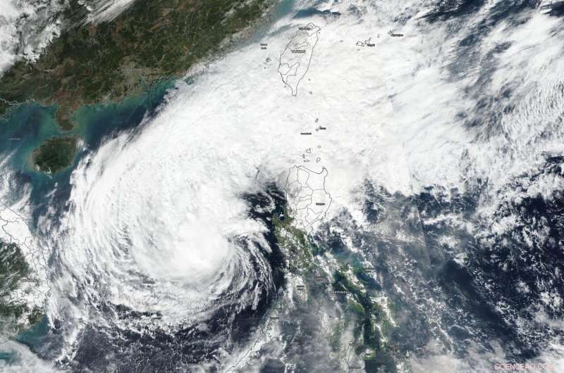 Suomi NPP Satellite Reports Rapid Weakening of Typhoon Kammuri in the South China Sea