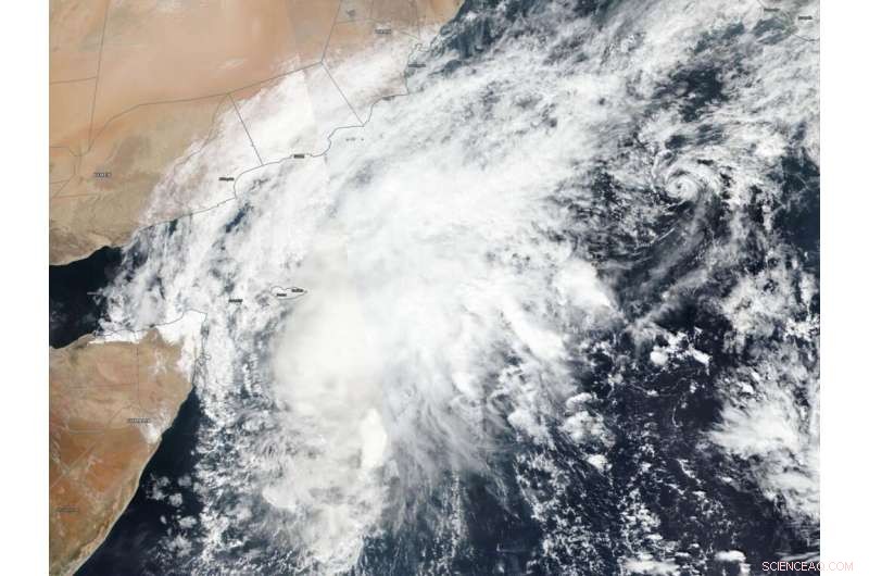 NASA Monitors Tropical Storm 06A Traversing the Arabian Sea