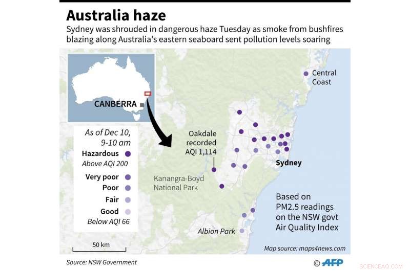 Severe Bushfire Smoke Covers Eastern Australia, Raising Health Concerns