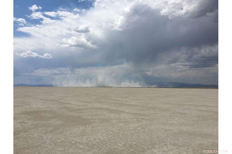 Field Researcher Explores the Vast Great Salt Lake Playa