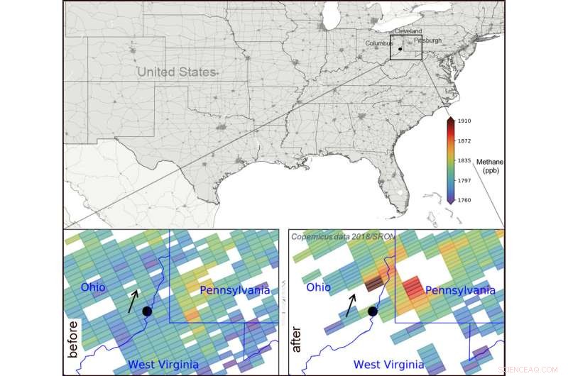 Space‑Based Detection of a 50,000‑Ton Methane Leak from Ohio s 2018 Gas Well Explosion