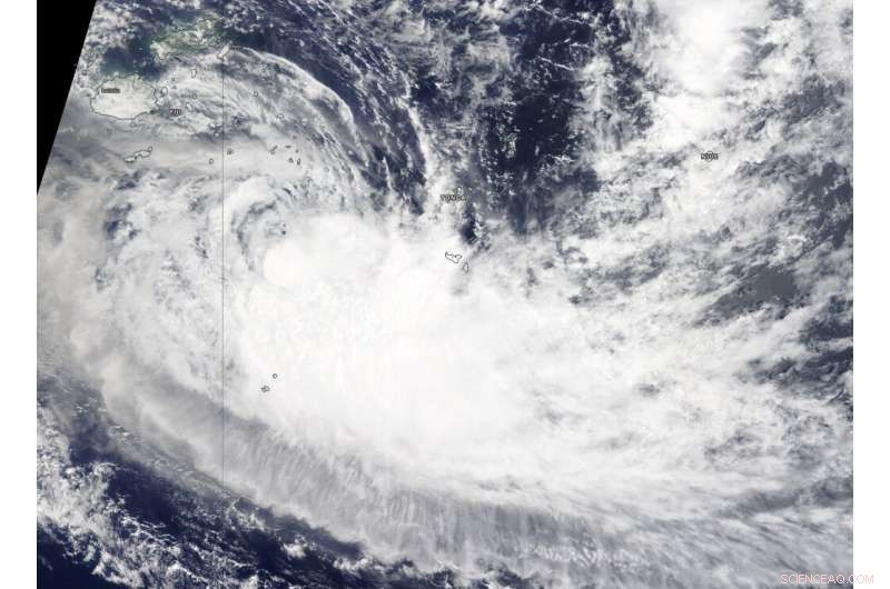 NASA Tracks Tropical Storm Sarai as It Moves Away from Fiji